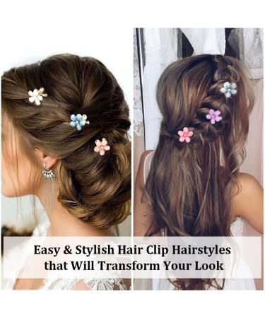 Ahoney 12Pcs Crystal Mini Flower Hair Clips for Women - Bling Bling Hair Accessories in 6 Colors - Buy Online on GoSupps.com