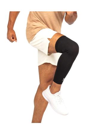 Pain Relieving Lower Leg Compression Sleeve for Men & Women | Thigh Calf and Knee Brace | All Day Relief Against Arthritis Tendonitis and Calf Cramps by NUFABRX