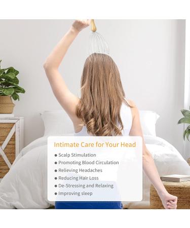 Head Massager - Hommand 20-Finger Spider Design for Deep Relaxation & Wellness | International Shipping - Buy Online on GoSupps.com