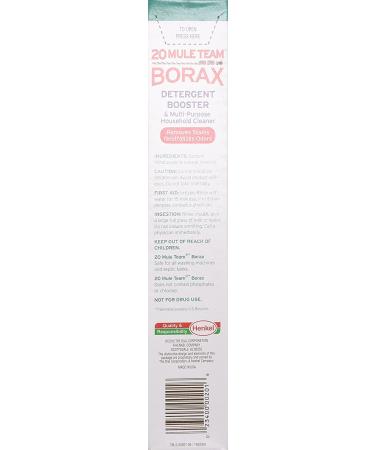 Borax 20 Mule Team Detergent Booster 65 Oz - Laundry Cleaning Power - Buy Online on GoSupps.com