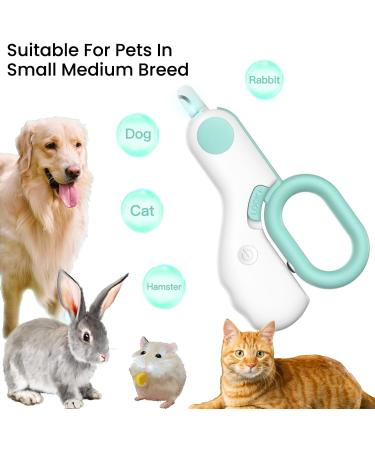 ANIROY LED Pet Nail Clippers Pet Dog and Cat Nail Clipper Nail Trimmer Trim Your Pets Nails Easy and Pain-Free (Pink+Blue) - Buy Online on GoSupps.com