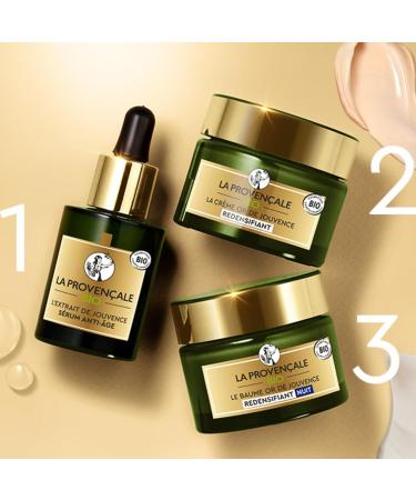 La Proven ale - Or de Jouvence Christmas Gift Box for Women - For Mature Skin - 3 Products - Anti-Aging Serum Redensifying Cream Night Balm - Limited Edition - Buy Online on GoSupps.com
