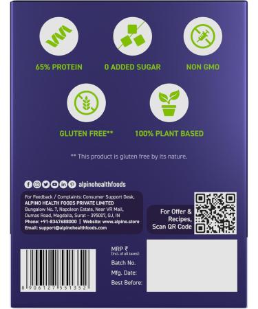 Alpino Supernatural Dark Chocolate Peanut Protein Powder 216g | 100% Plant-Based 24g Protein | High-Performance 6 Day Trial Pack - Buy Online on GoSupps.com
