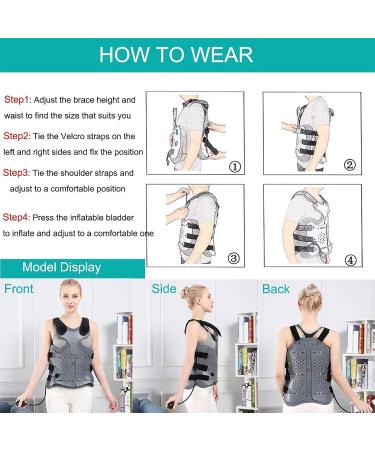 Mobyat Lumbar Orthosis - Adjustable Thoracolumbal Fixation with Airbag Protection | Breathable & Comfortable Fit for Women & Adults | International Shipping Available - Buy Online on GoSupps.com