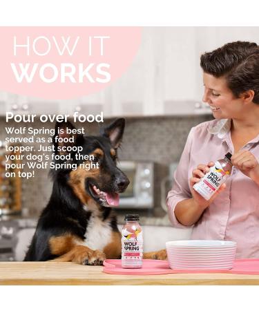 Natural Wolf Spring Dog Food Supplement for Adult Dogs | Skin, Coat & Joint Support | Digestive Health Multivitamin with Omega-3 | Plant Based Additive | 10oz (Pack of 24) - Buy Online on GoSupps.com