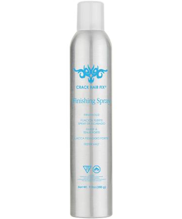 CRACK HAIR FIX Firm Hold Finishing Spray - Wind- and Humidity-Resistant Hold & High Shine  For All Hair Types ( 10 Oz / 283 Gram )