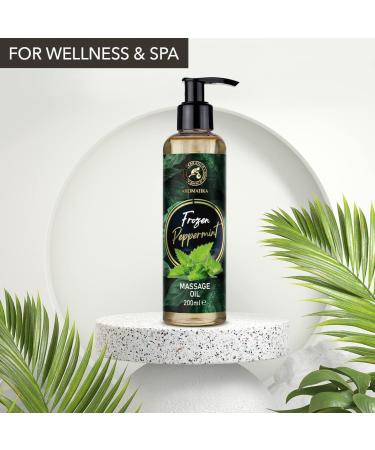 Premium 200ml Massage Oil - Almond Grape Seed Jojoba & Mint - Relaxation Oil for All Skin Types - Perfect for Couples - Buy Online on GoSupps.com
