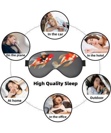 Buy SSIMOO Traditional Koi Carps Sleep Mask - Adjustable Breathable & Fashionable Eye Mask for Comfortable Sleep | International Shipping - Buy Online on GoSupps.com