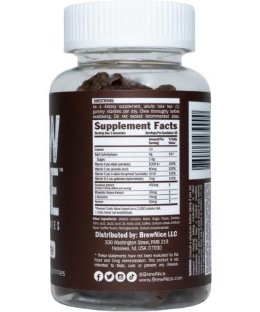 Buy Coffee Gummies - 50mg Caffeine Boost | Energy-Infused with Taurine Guarana & Vitamins - 60 Count - Buy Online on GoSupps.com