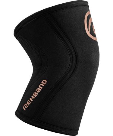 Rehband Knee Support Sleeve for CrossFit & Heavy Training - 5mm Neoprene Unisex S Copper/Black Multiple Colors & Sizes - Buy Online on GoSupps.com