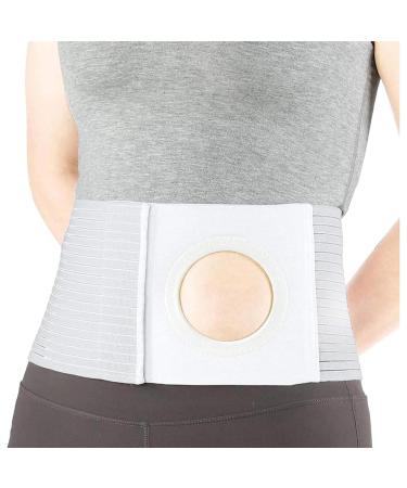 HEAXIY STOMA support belt unisex-stoma-support belly support belt for colosto-miebeutel for the prevention of parastomal hernia (hole: 8 cm) S