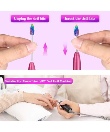 PAIRIER 15pcs Tungsten Carbide Nail Drill Bits Set - Electric Manicure Pedicure Files - Buy Online on GoSupps.com