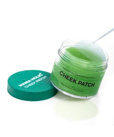 MANIA HOLIC Cheek Patch - Hydrogel Facial Toner Pads for Hydrating and Cooling Flushed Skin with Green Tea and CICA Moisturizing Korean Skincare 6.34 fl oz. (60 count)