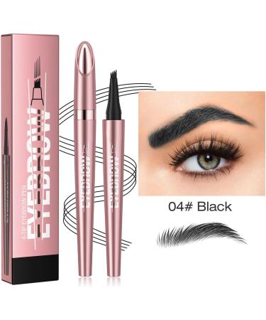 Eyebrow Pen Eye Brow Pencils for Women with 4-Fork-Tip Create Natural Hair-Like Brows Microblading Eyebrow Pen (04) - Buy Online on GoSupps.com