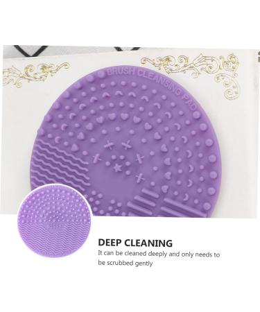 DOITOOL Make up Makeup Washing Tool Makeup Brush Scrubber Make up Kit Portable Washing Tool Scrubber Circle Brush Makeup Sponge Makeup Tools Makeup Brush Mat Washer 10*10cm Purple - Buy Online on GoSupps.com