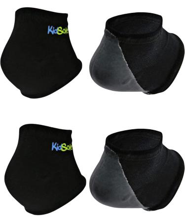KidSole Gel Heel Strap for Kids - Relief for Heel Sensitivity & Plantar Fasciitis (Teen Sizes 6-8 Black - Buy Online on GoSupps.com