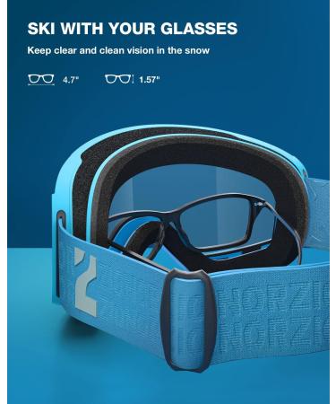ZIONOR X11 Ski Goggles - A3-Blueframe Gold Lens VLT 7% - for Men and Women - Buy Online on GoSupps.com