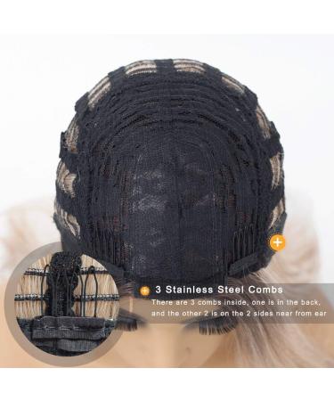 Buy 71cm Ombre Brown & Blonde Wig for Women - Long Smooth Hair Dark Root Middle Part - Perfect for Parties & Costumes | International Shipping Available - Buy Online on GoSupps.com