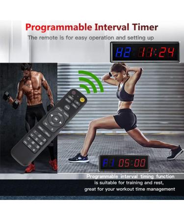KTZON Gym Clock Timer for Home - Metal LED Crossfit Timer with Remote Control - Buy Online on GoSupps.com