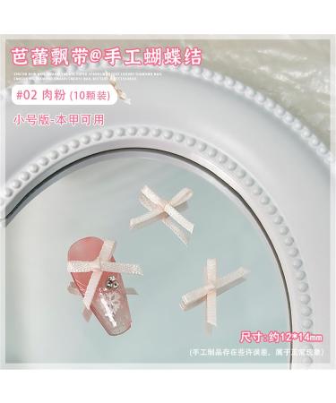 10Pcs Colorful Bow Ribbon Bows For Acrylic Nails Bowknot For Nails Ribbon Bow 02a - Buy Online on GoSupps.com