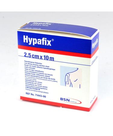 Hypafix Dressing Tape 10m | Contorts to Shape | Strong Adhesive | Breathable | 2.5cm x 10m | 4 Rolls 2.5cm x 10m ( 4 Rolls ) White