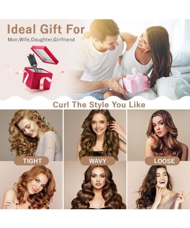Pretfy Automatic Curling Iron - 1 Inch Ceramic Ionic Auto Hair Curler with LCD Display 4 Temperature Settings Anti-Scald & Auto Shut-Off - Fast Heating for Effortless Hair Styling - Buy Online on GoSupps.com