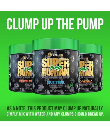 Alpha Lion Pump Stimulant Free Preworkout - Balloon-Like Muscle Fullness - 42 Servings Blue Steel - Buy Online on GoSupps.com