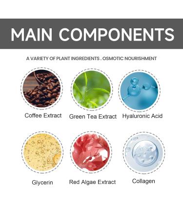 Aeviani Collagen Plus Hyaluronic Acid Eye Cream with Triple Rollerball Massager Age-Defying Formula with Coffee Extract Green Tea & Red Algae 0.7oz - Buy Online on GoSupps.com