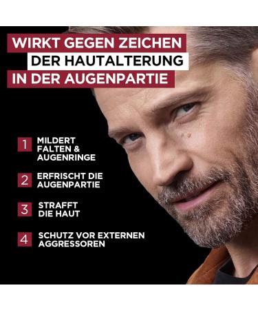 L'Or al Paris Men Expert Anti Aging Eye Cream for Men Reduces Wrinkles & Dark Circles Vita Lift 15ml International Shipping Available - Buy Online on GoSupps.com