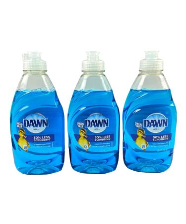 Dawn Dish Soap Original Scent, 7 Fl Oz, Pack of 3 7 Fl Oz (Pack of 3) Blue