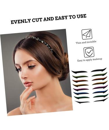 FRCOLOR 36 Pairs Glitter Eyeliner Eye Skin Sticker Double Eyelid Strips Eye Makeup Stickers Tool Miss Flash - Buy Online on GoSupps.com