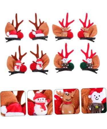 ABOOFAN 12 Pairs Christmas Ball Hairpin Santa Hair Clips Christmas Hairpin Horn Hair Clips Christmas Deer Hair Clip Christmas Party Headpiece Xmas Decor Antlers Bag Cloth - Buy Online on GoSupps.com