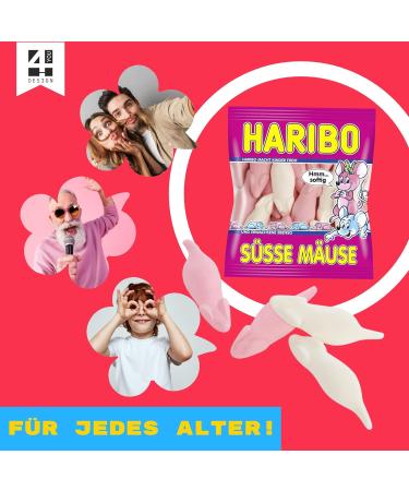 Shop 4you Design 1-er Mouse Goulash - Unique Gift Idea for All Ages | 175g White Mice Foam Candy - Buy Online on GoSupps.com
