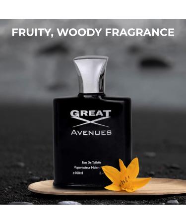 NovoGlow Great Avenues for Men - 100ml Eau De Parfum Spray for Men - Long Lasting Woody Fruity & Smoky Fragrance Smell Fresh All Day Long (B) - Buy Online on GoSupps.com