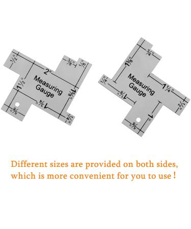 YEQIN 1 Inch Mini Sewing Measuring Gauge - 14-in-1 Seam Gauge and Ruler for DIY Sewing Craft - Buy Online on GoSupps.com