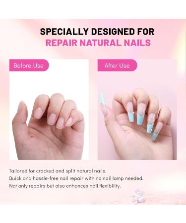 Aokitec Clear Dip Powder Kit - 28g Nail Repair Powder & 15ml Glue for Broken Nails | Quick Fix for Weak Nails - Home & Salon Use - Buy Online on GoSupps.com
