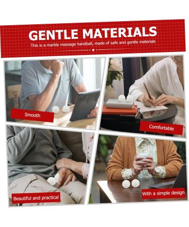 Clispeed Massage Fitness Balls - 2 Sets for Hand Relaxation & Stress Relief - Marble Stress Reduction Balls 5.3x5.3cm - Ideal for International Shipping - Buy Online on GoSupps.com