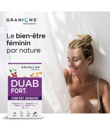 Duab Fort Confort Urinary GRANIONS | 7 sachets of Cranberry Propolis Heather and D-Mannose to prevent and relieve women's urinary discomfort | Made in France | Patented formula - Buy Online on GoSupps.com