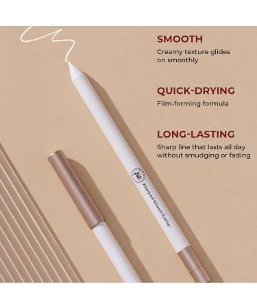 White Eyeliner Pencils Eyeliner Pencil | Quick-Drying Eyeliner Pencil | Professional White Eyeliner Pencil Brightening Eyeliner Pen for Women - Buy Online on GoSupps.com