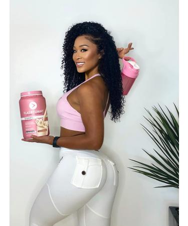 Flat Tummy Vanilla Meal Replacement Shake - 20 Servings, Plant Based Protein for Women - Vegan, Gluten Free, Dairy Free, Vitamins & Minerals, Keto-Friendly for Weight Management - Buy Online on GoSupps.com