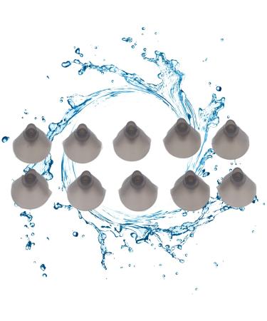 Cupids coupling 10 pieces of open dome/open umbrella made of silicone for hearing aids washable removable statically free replacement earplugs for older people with hearing impairments