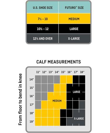 FUTURO Men's Large Black Dress Socks - Firm Compression (20-30 mm/Hg) for Comfort & Style - International Shipping - Buy Online on GoSupps.com