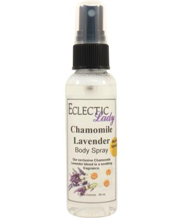 Chamomile Lavender Body Spray (Double Strength) 2 ounces Body Mist for Women with Clean Light & Gentle Fragrance Long Lasting Perfume with Comforting Scent for Men & Women Cologne with Soft 2 Fluid Ounces (Double Strength)