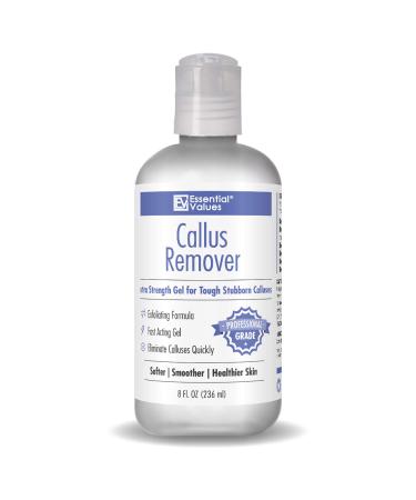 Callous Removers for Feet (8 OZ), Made in USA | Callus Gel Remover - Best for Use with Foot File, Pumice Stone, & Foot Scrubber, Fast Acting Formula with Eucamint Fragrance