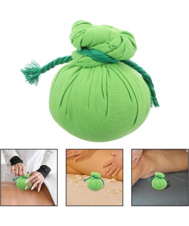 Minkissy Thai Massage Balls - 2 Pieces Herbal Compression Balls for Aromatherapy & Spa - Wormwood Heat Bags - Moxa Bags for Sports & Relaxation (8x8cm Green) - Buy Online on GoSupps.com