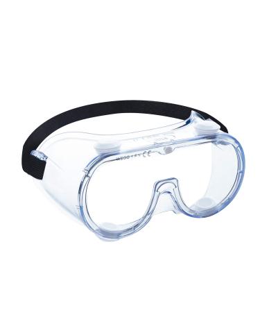 WSGG Medical Safety Goggles Fit Over Glasses for Men and Women FDA Registered Anti-Fog Anti-Splash 1 pack