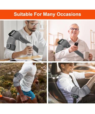 Buy Cordless Heated Knee Brace - 3 Heat & Vibration Modes USB Charging Ideal Warm Gifts for Elderly - Buy Online on GoSupps.com