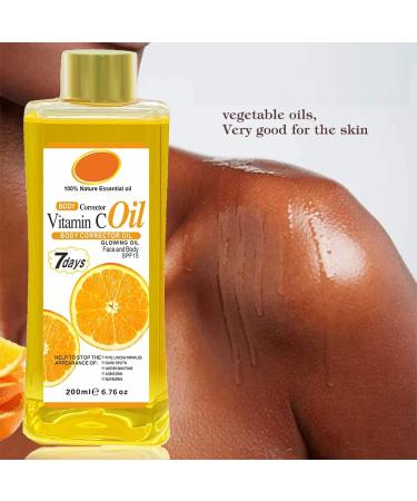 MEITREND Vitamin C Body Oil vitamin C body oil 7 days antiaging skin care glow oil for face and body body correction oil for moisture firms the skin reduces fine lines Orange 200 ml 1er Pack - Buy Online on GoSupps.com