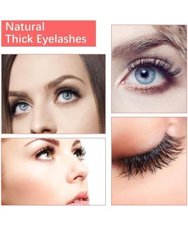 BSLVWG False Eyelashes 5 Pairs 3D Faux Mink Fake Eyelashes Handmade Dramatic Thick Crossed Cluster False Eyelashes Black Nature Fluffy Long Soft Reusable (F10) - Buy Online on GoSupps.com