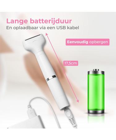 Nuvance Ladyshave 4 in 1 Ladyshaves for Women with Eyebrow Trimmer Shaver Woman Lady Shave White - Buy Online on GoSupps.com